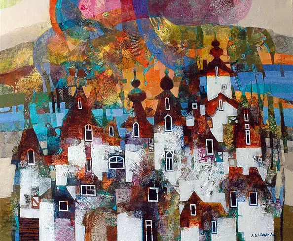 Alicja Słaboń Urbaniak - A small town on the river