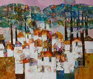 Alicja Słaboń Urbaniak - Town under the pines