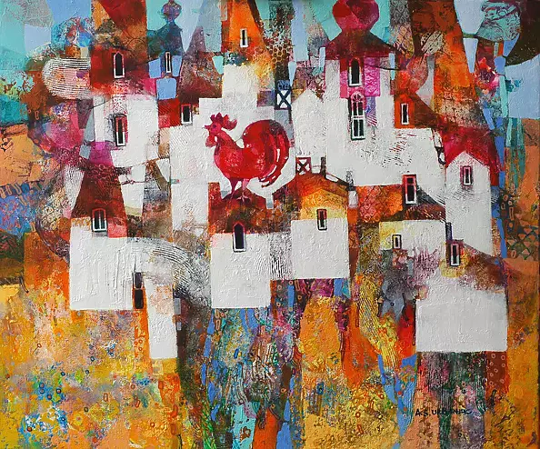 Alicja Słaboń Urbaniak - The town of rooster