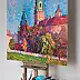 Anastasiia Kurkova, City of Spires, Oil painting - canvas, 100 x 120