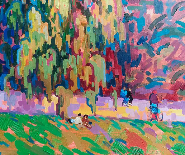 Anastasiia Kurkova, City of Spires, Oil painting - canvas, 100 x 120