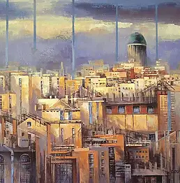Barbara Czerwińska, Город XXIV, Акрилова картина - холст, 65 x 54