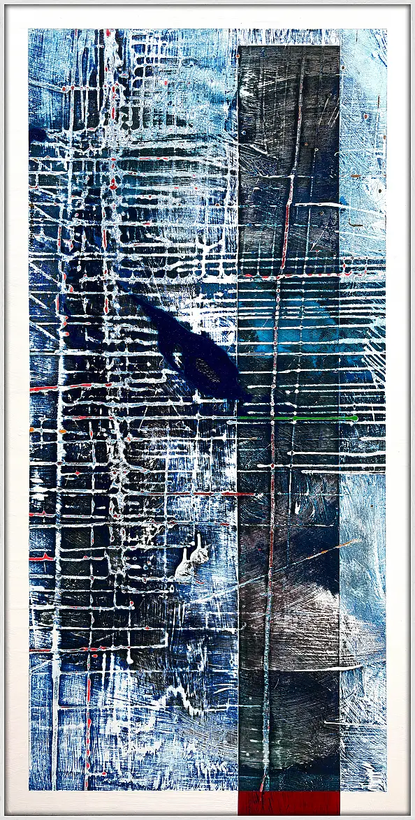 Jakub Margasinski, Miasto, Obraz akrylowy - deska, 60 x 120