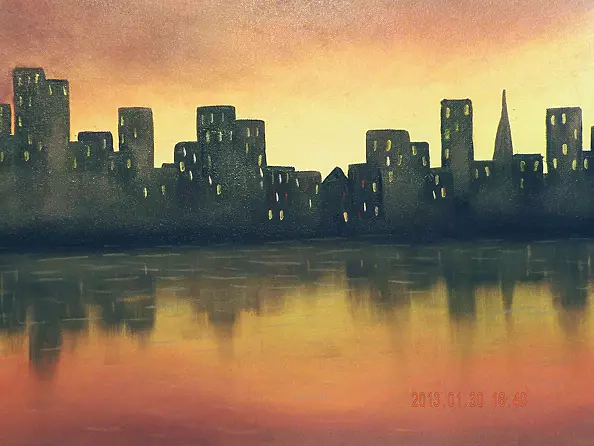 Anna Maria Modrzejewska - City at night