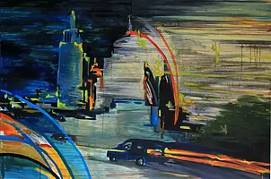   - City at dusk 10 - from the cycle Cities