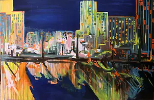   - City at dusk 12 - from the cycle Cities