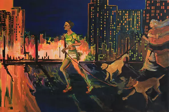 Monika Sikora - City at dusk - from the cycle Cities