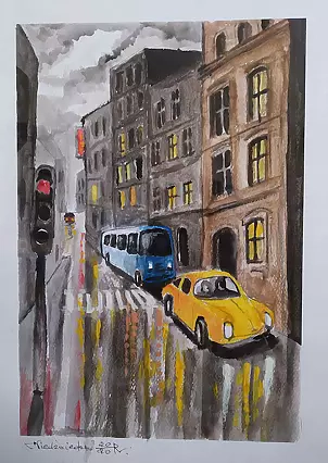 Ryszard Niedźwiedzki - City after the rain