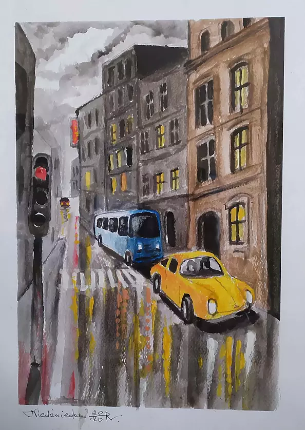 Ryszard Niedźwiedzki - City after the rain