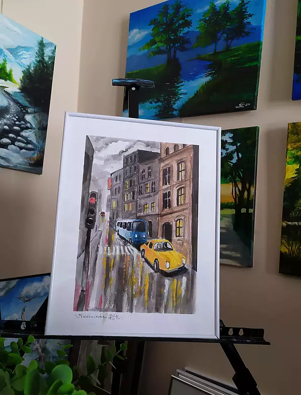 Ryszard Niedźwiedzki - City after the rain