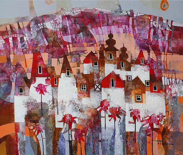 Alicja Słaboń Urbaniak - The town with red flowers