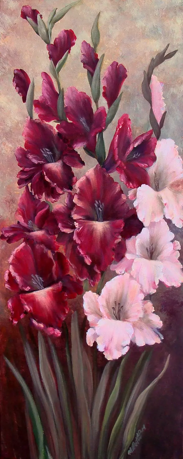 Małgorzata Mutor - purple gladioli