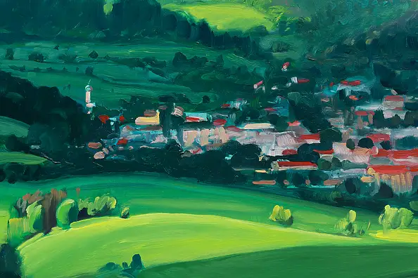 Wojciech Pater, Tra la primavera e l'estate, Quadro a olio - pannello, 80 x 60