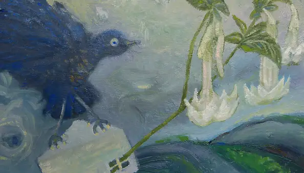 Elżbieta Goszczycka, Между реальностью, мечтой и сказкой, Масляная картина - холст, 45 x 35