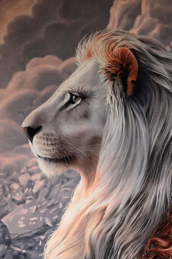 Maja Borowicz, Entre cendres et vie, Peinture à l'huile - toile, 80 x 90