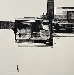 Sebastian Garyantesiewicz, Interdimensional Vibration of Reality, Acrylic painting - canvas, 80 x 80