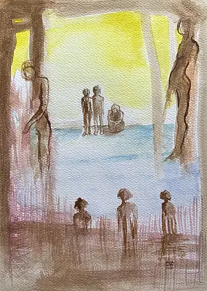 Anna Lupa Suchy, Międzyzdroje 26, Aquarelle - Papier, 20 x 29