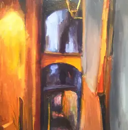 Renata Rychlik - Miejski zaułek nocą