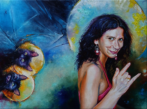 Włodzimierz Kukliński - Milena and her three-eyed cat