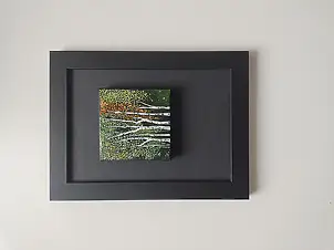 Dariusz Franciszek Różyc, Miniaturka z serii ''Na skraju lasu'', Obraz akrylowy - inne, płótno, 5 x 7