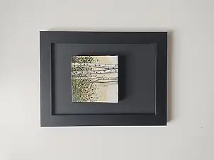 Dariusz Franciszek Różyc, Miniaturka z serii ''Na skraju lasu'', Obraz akrylowy - inne, płótno, 7 x 7