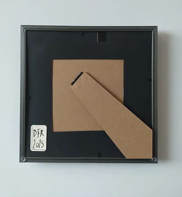 Dariusz Franciszek Różyc, Miniaturka z serii ''Nie tak odległe..'', Obraz akrylowy - inne, płótno, 15 x 15