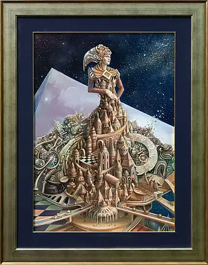 Tomasz Sętowski, Mistrzyni Początku, rok 2020, Obraz olejny - płótno, 70 x 100