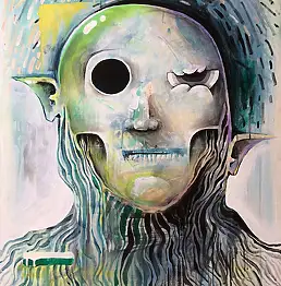 Tomasz Banach, mißverstanden 1, Acrylgemälde - Leinwand, 64 x 91