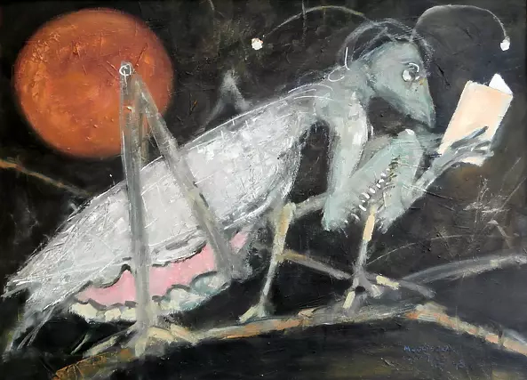 Tadeusz Sobkowiak - mantis reading