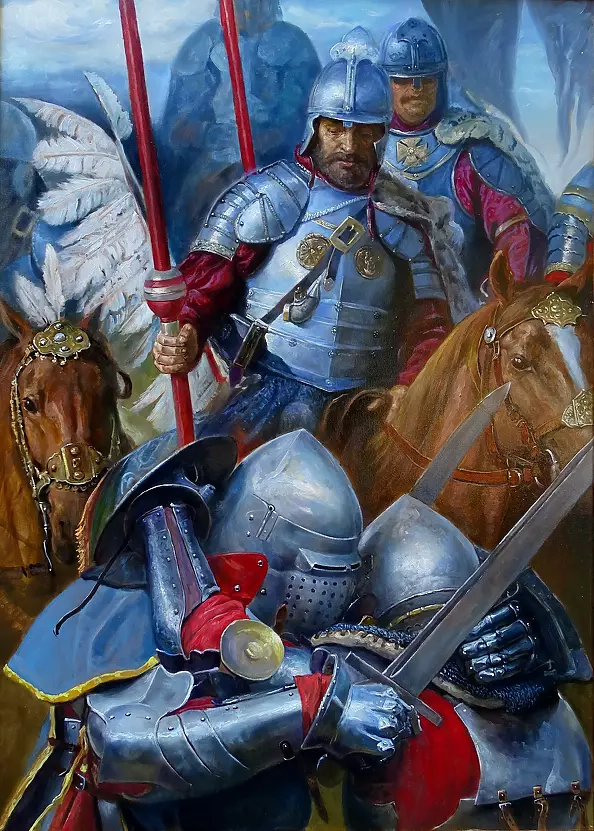 Dariusz Kaleta - Mój Magiczny Lechistan - Bitwa - Tryptyk Lewa część 