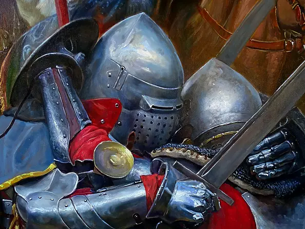 Dariusz Kaleta - Mój Magiczny Lechistan - Bitwa - Tryptyk Lewa część 