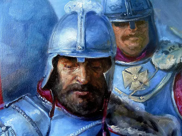 Dariusz Kaleta - Mój Magiczny Lechistan - Bitwa - Tryptyk Lewa część 