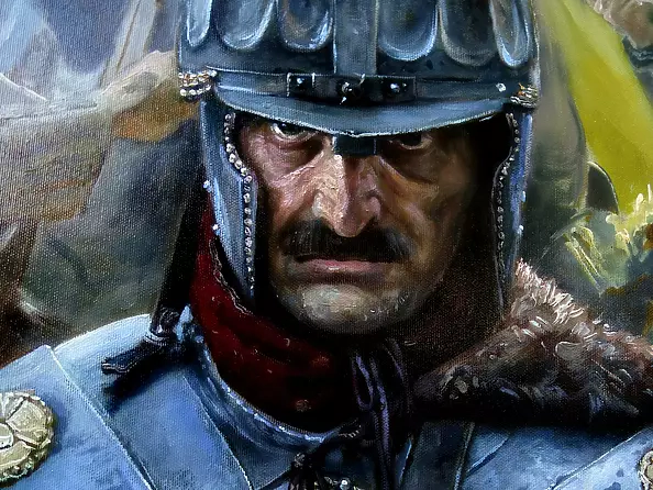 Dariusz Kaleta - My Magic Lechistan - Battle - Central triptych part