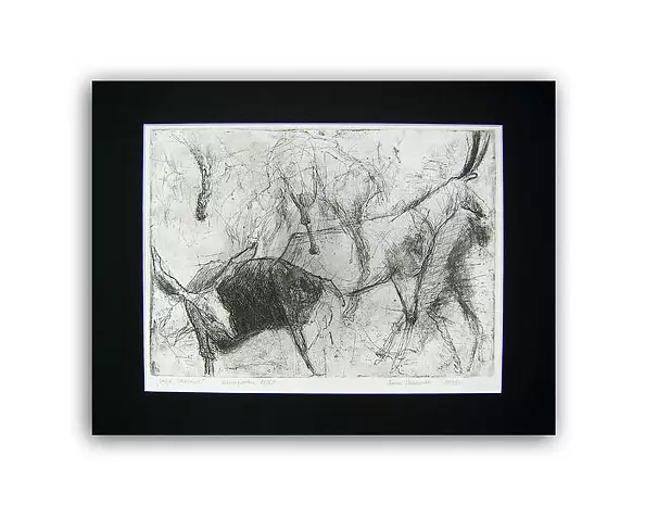 Anna Skowronek - My Lascaux etching graphics