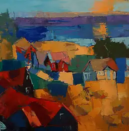Daniel Gromacki, Moje Podlasie, Obraz olejny - płótno, 70 x 60