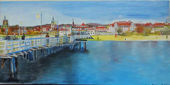 Marianna Wloka - Pier and beach in Sopot