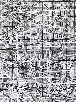 Mariusz Czajkowski - Monochrome abstract #1