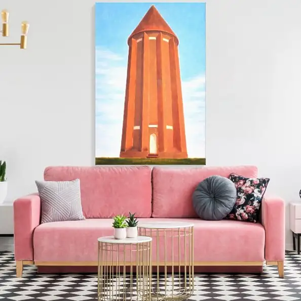 Maryam Gomizi, Qabus Monolith – Mary G, Oil painting - canvas, 50 x 70