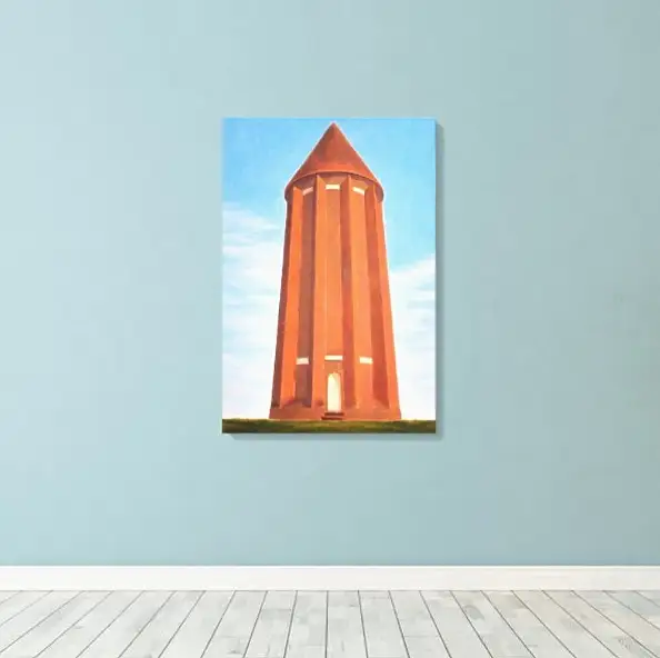 Maryam Gomizi, Qabus Monolith – Mary G, Oil painting - canvas, 50 x 70