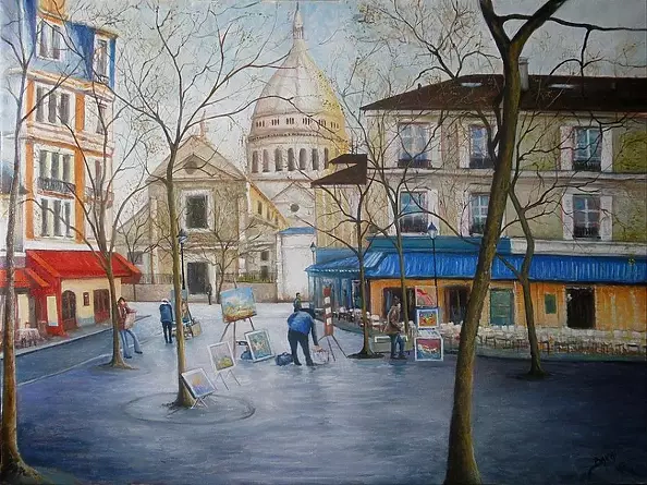 Bruni Eric - Montmartre - Place du Tertre à Paris