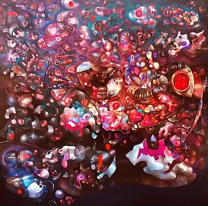 Piotr Król, Morficzne, Obraz olejny - płótno, 150 x 150