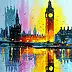 Olha Darchuk, Morning London, Oil painting - , 40 x 50
