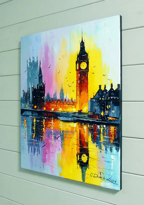 Olha Darchuk, Morning London, Oil painting - , 40 x 50