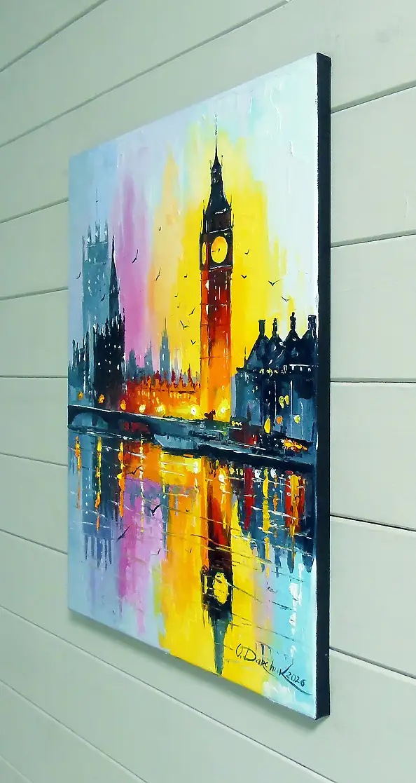 Olha Darchuk, Morning London, Oil painting - , 40 x 50