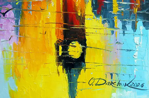 Olha Darchuk, Morning London, Oil painting - , 40 x 50