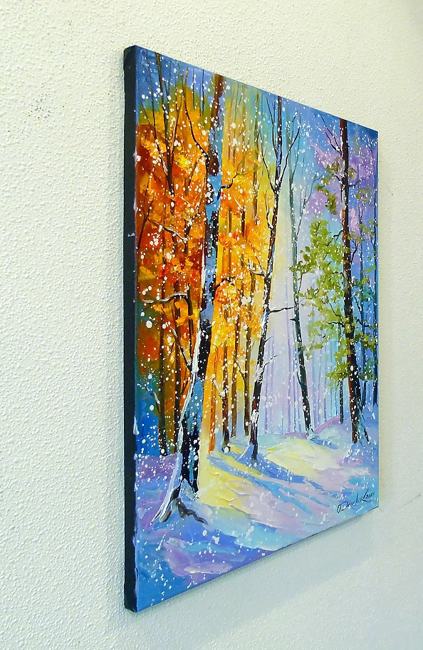 Olha Darchuk - Morning snowfall in the forest