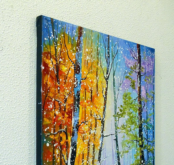 Olha Darchuk - Morning snowfall in the forest