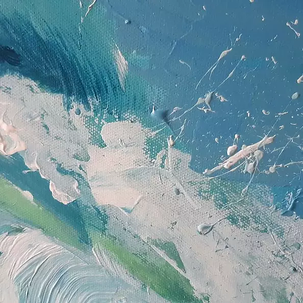 Katarzyna Kozłowska - "Morska z pianką" 50x70cm