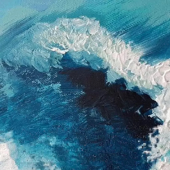 Katarzyna Kozłowska - "Morska z pianką" 50x70cm