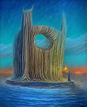 Krzysztof Polaczenko, vagabondo del mare, Dipinto acrilico - pannello, 80 x 100